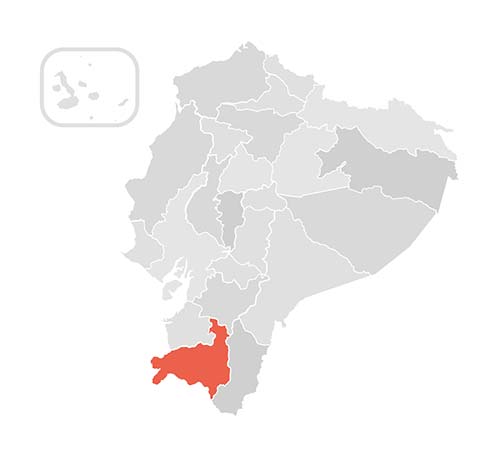 Loja mapa - Ecuador